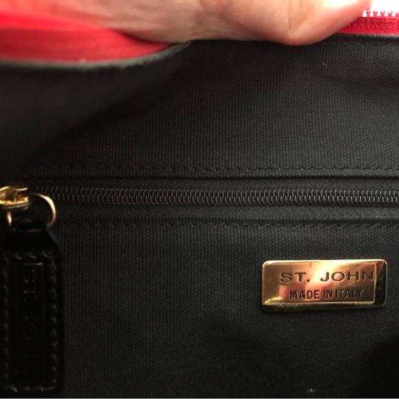 St. John red rose handbag - Picture 5 of 15